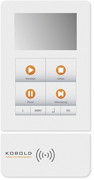 



Terminal zur Zeiterfassung in Kobold Control. 
