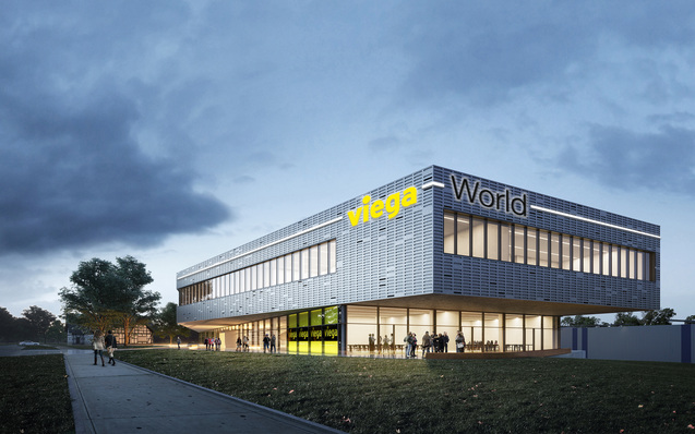 Visualisierung der “Viega World“ am Standort Attendorn-Ennest.