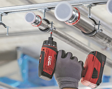 



Hilti: MP-L-I-Rohrschellen. 
