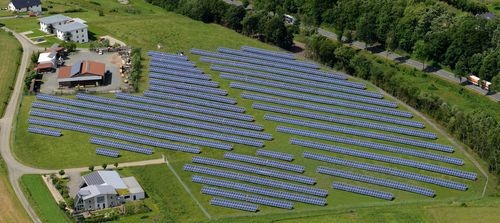 1,2-MW-Solarpark Bromskirchen. (Quelle: Viessmann)
