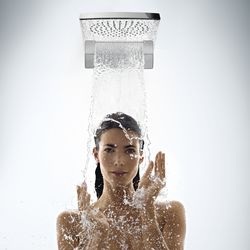 Hansgrohe-Kopfbrause Rainfall 180. (Quelle: Hansgrohe)