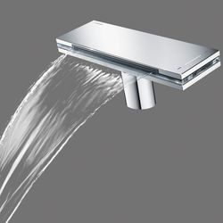 Wasser perfekt inszeniert: Waschtischarmatur Hansamurano X. (Quelle: Hansa)