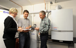 Im Rahmen des Callux-Projekts installiertes Brennstoffzellen-Heizgerät. (Quelle: Callux / EnBW)